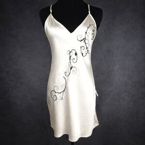 Vintage Y2K Victorias Secret Angel Silk Slip Dress Dark Feminine Whimsigoth M